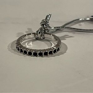 Swarovski Jet Crystal Ring